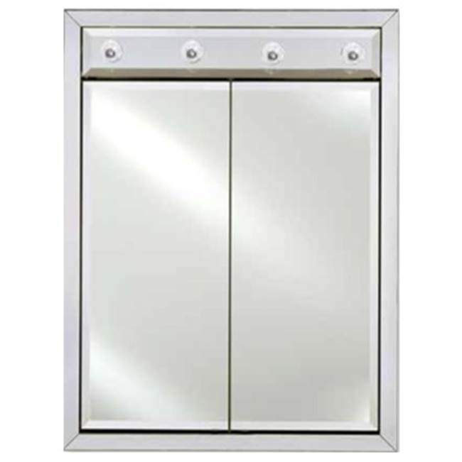 Afina Corporation Dd/Lc 31X40 Recessed Soho Fluted Chrome