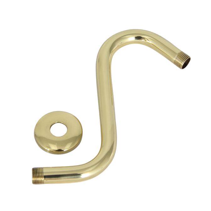 Barclay 8'' Offset Shower Arm W/Flangex-Hvy 20.5 MM,Solid Brass,PB