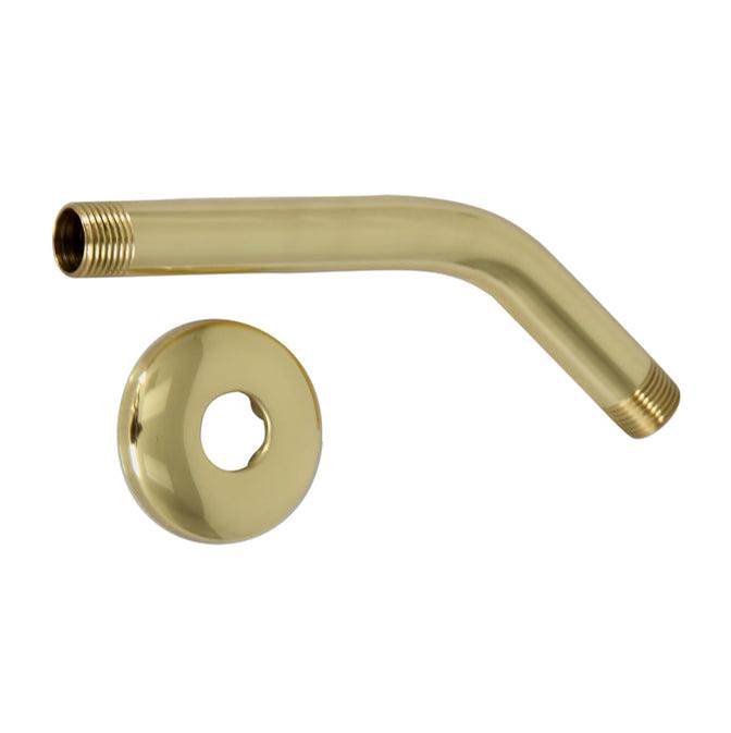 Barclay 8'' Standard Shower Arm w/Brass Flange,XHVY 20.5MM, PB