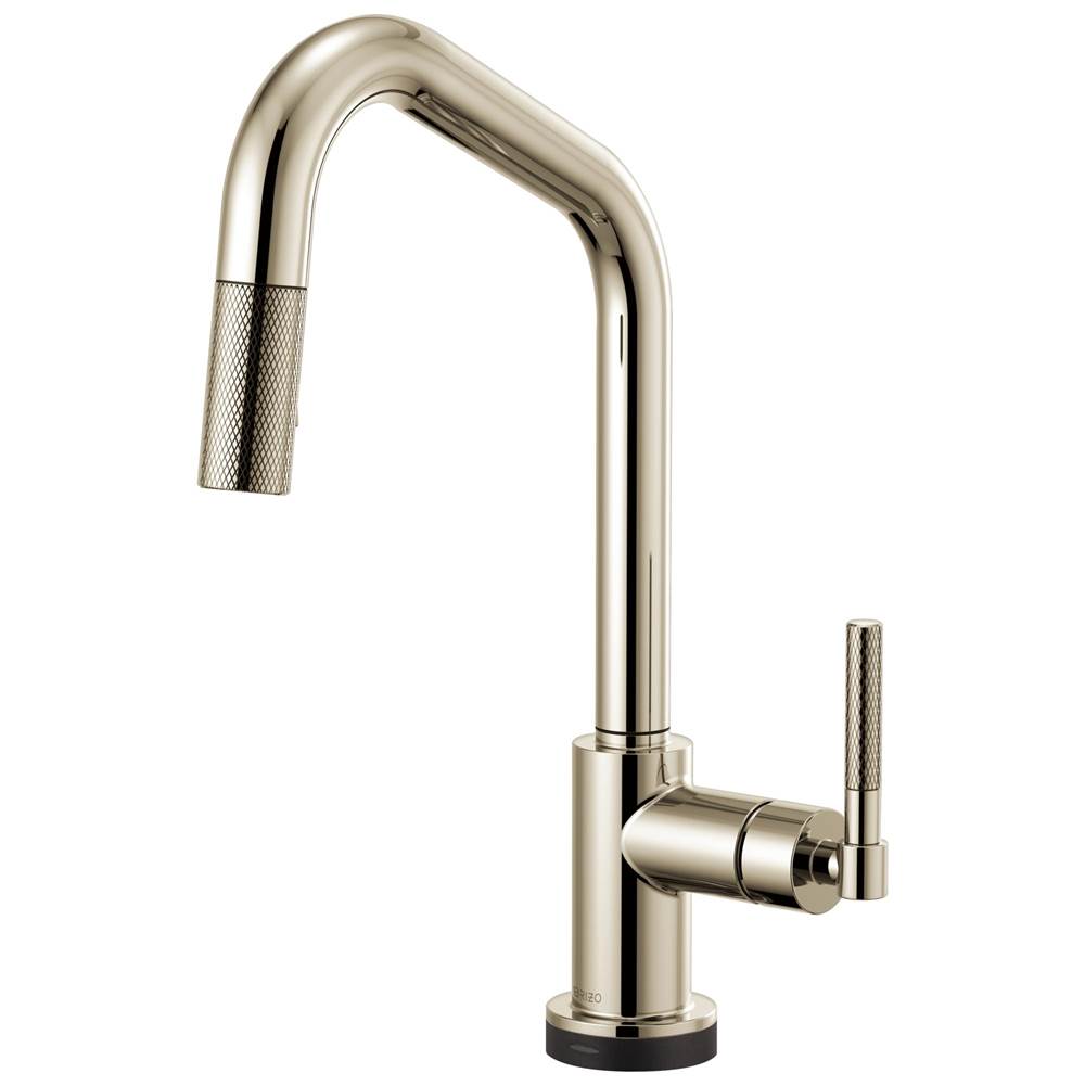 Brizo Litze® SmartTouch® Pull-Down Kitchen Faucet with Angled Spout and Knurled Handle