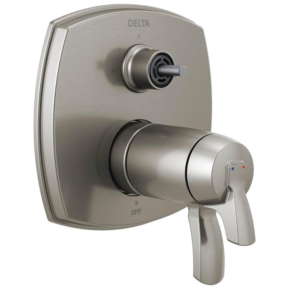 Delta Faucet Stryke® 17 Thermostatic Integrated Diverter Trim with Three Function Diverter Less Diverter Handle