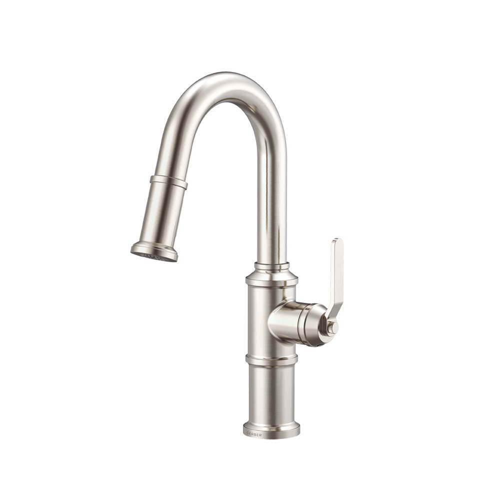 Gerber Plumbing Kinzie 1H Pull-Down Prep Faucet 1.75gpm Stainless Steel