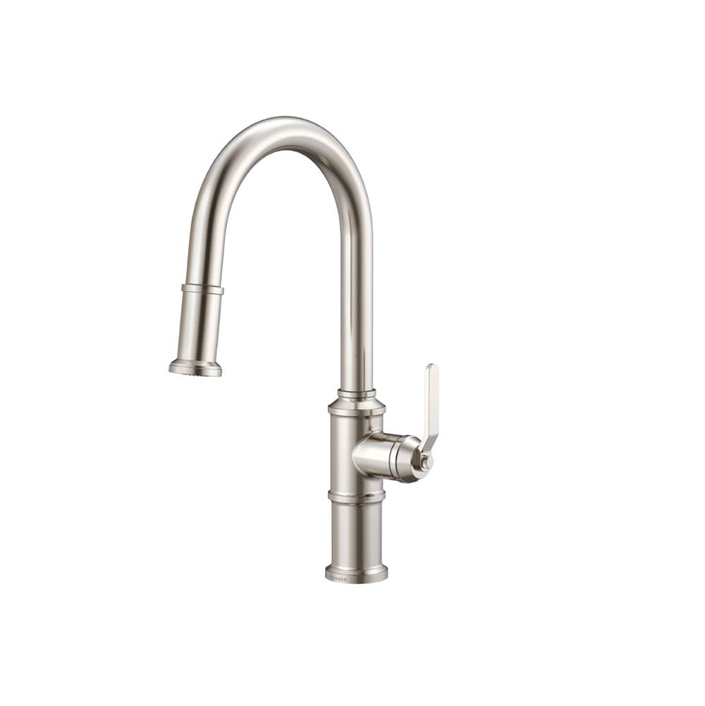 Gerber Plumbing Kinzie 1H Pull-Down Kitchen Faucet w/ Snapback Retraction 1.75gpm Stainless Steel