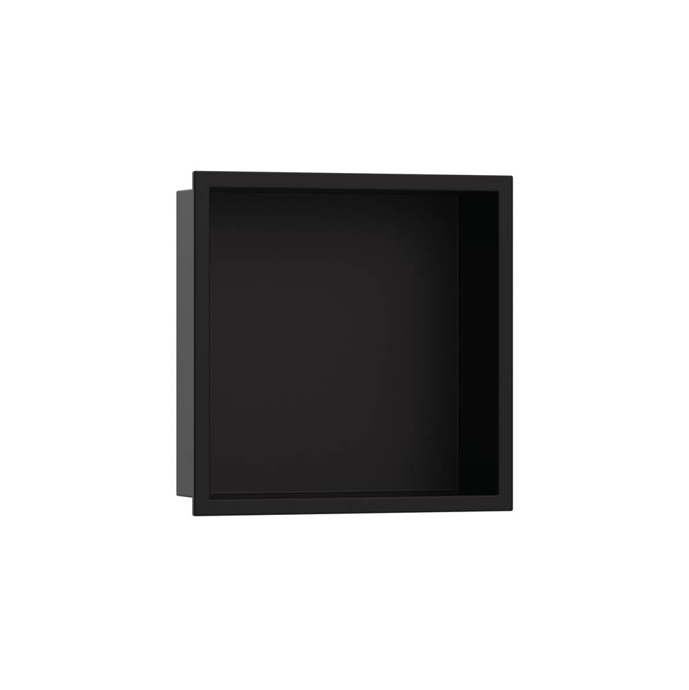 Hansgrohe XtraStoris Original Wall Niche with Integrated Frame 12''x 12''x 4''  in Matte Black