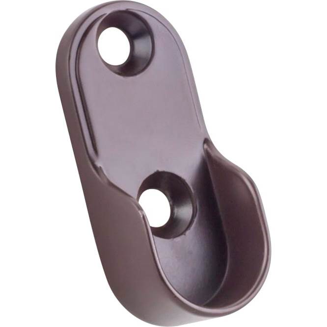 Hardware Resources Dark Bronze Screw-In Mounting Bracket for Oval Closet Rods