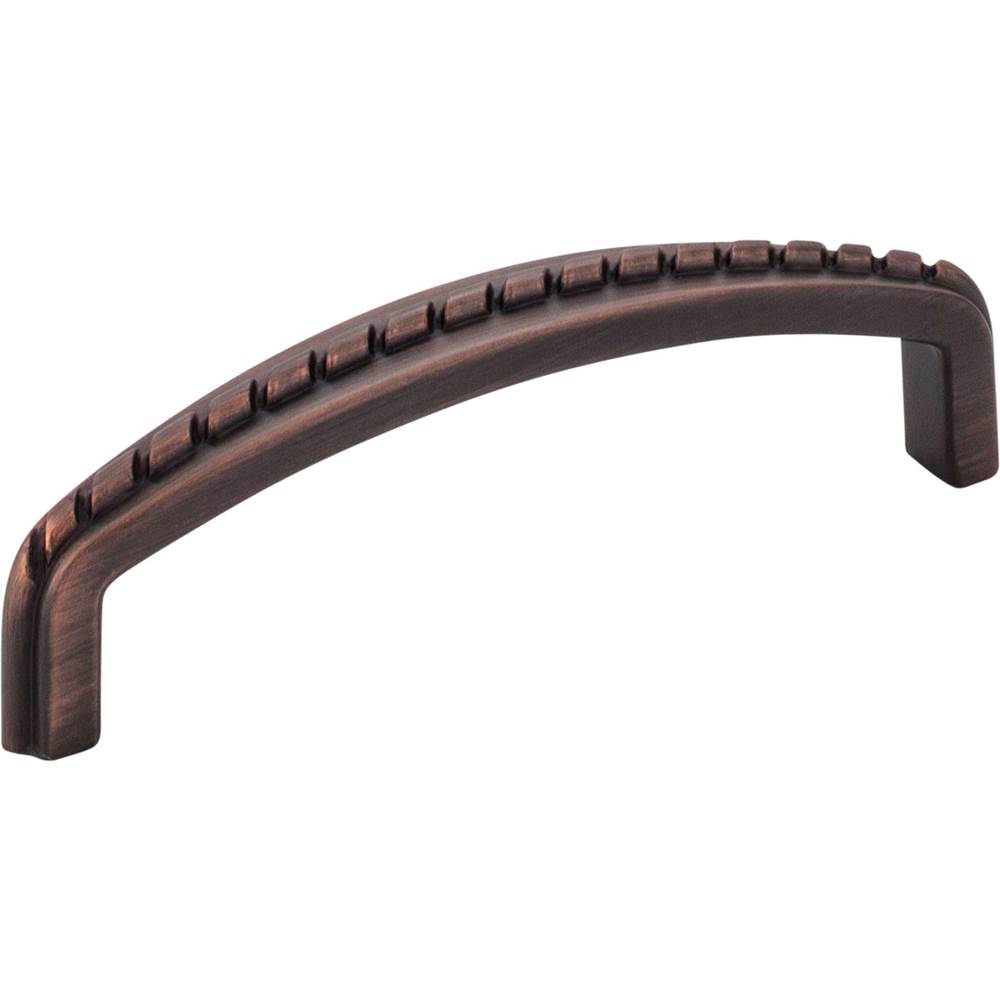 Hardware Resources 96 mm Center-to-Center Brushed Oil Rubbed Bronze Rope Detailed Cypress Cabinet Pull