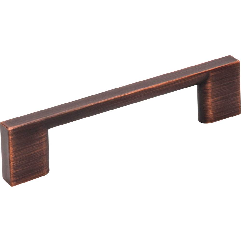 Jeffrey Alexander 96 mm Center-to-Center Brushed Oil Rubbed Bronze Square Sutton Cabinet Bar Pull