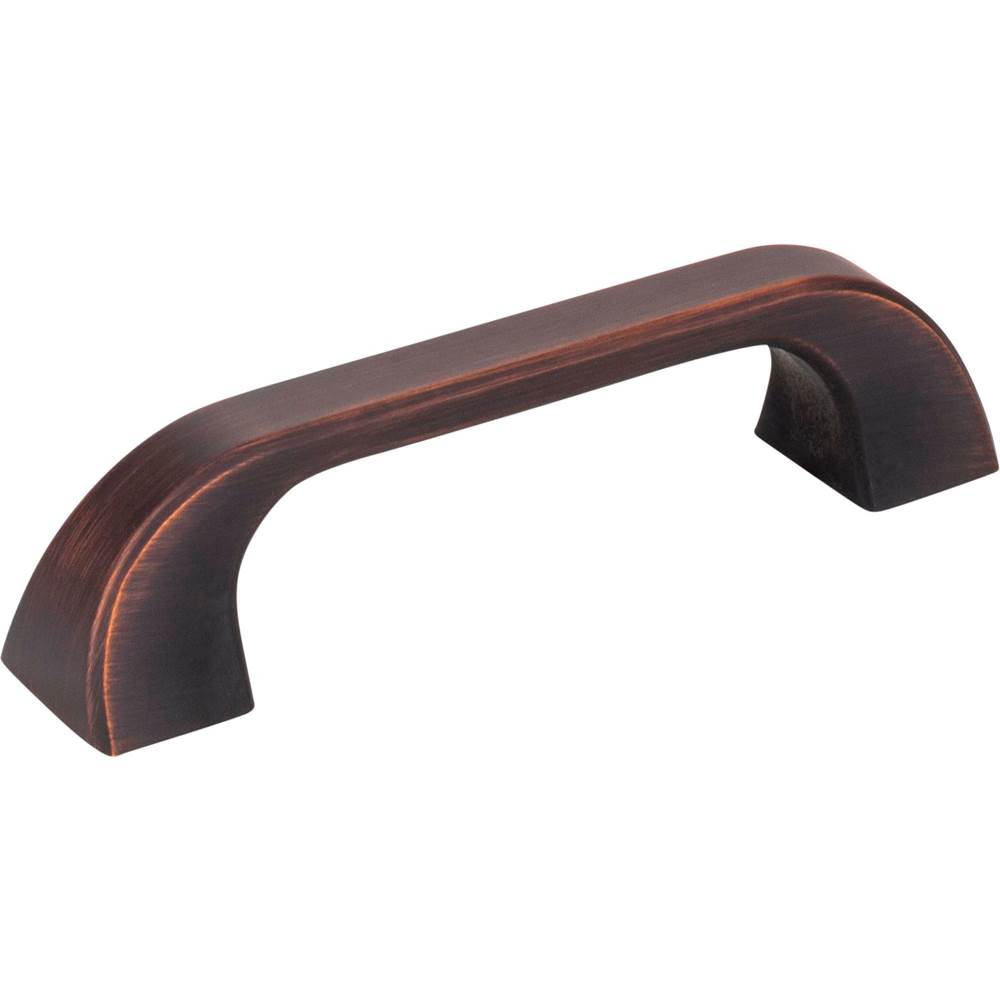 Jeffrey Alexander 96 mm Center-to-Center Brushed Oil Rubbed Bronze Square Marlo Cabinet Pull