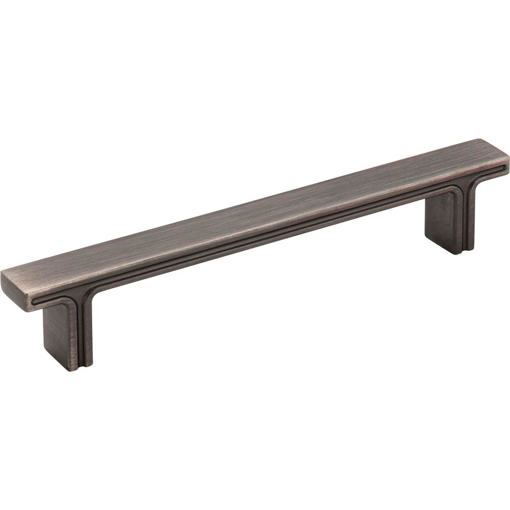 Jeffrey Alexander 128 mm Center-to-Center Brushed Pewter Square Anwick Cabinet Pull