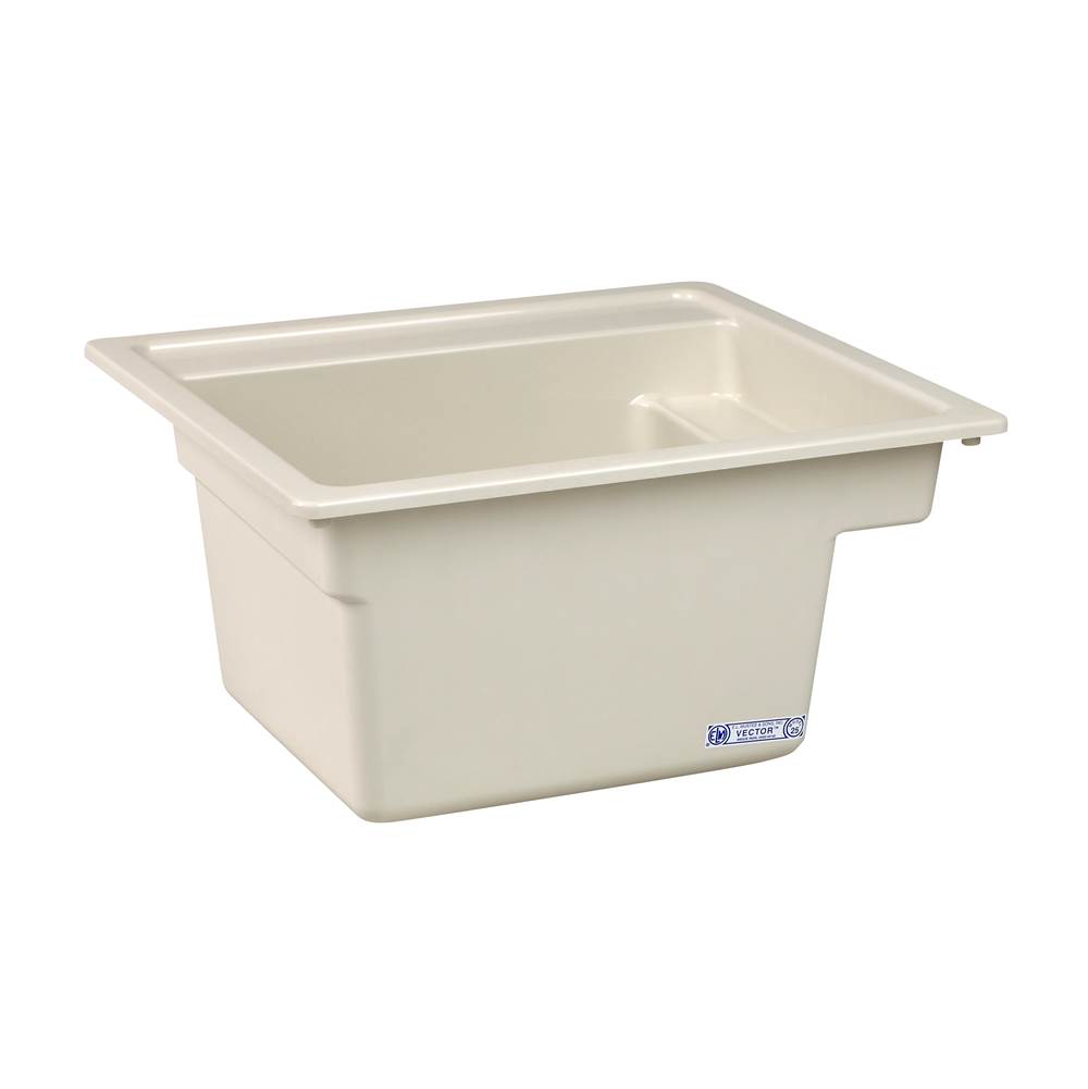 Mustee And Sons Vector Multi Task Sink, 22''x25'', Biscuit