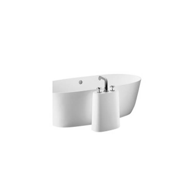 MTI Baths Faucet Stand - For Sculpturestone Tubs - Small Version - Gloss Biscuit