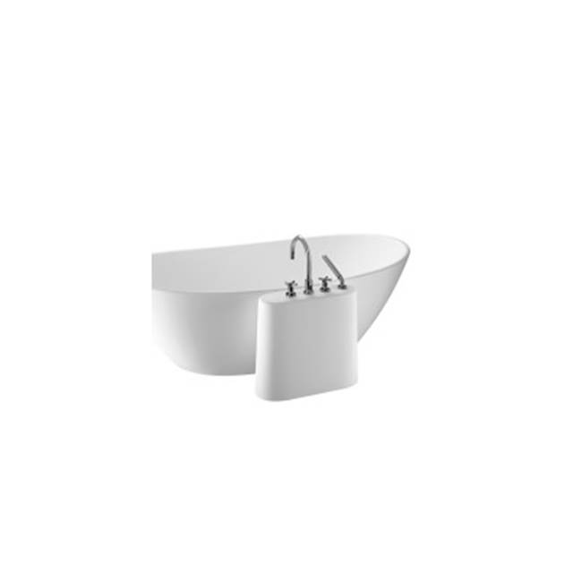 MTI Baths Faucet Stand - For Sculpturestone Tubs - Large Version - Gloss White