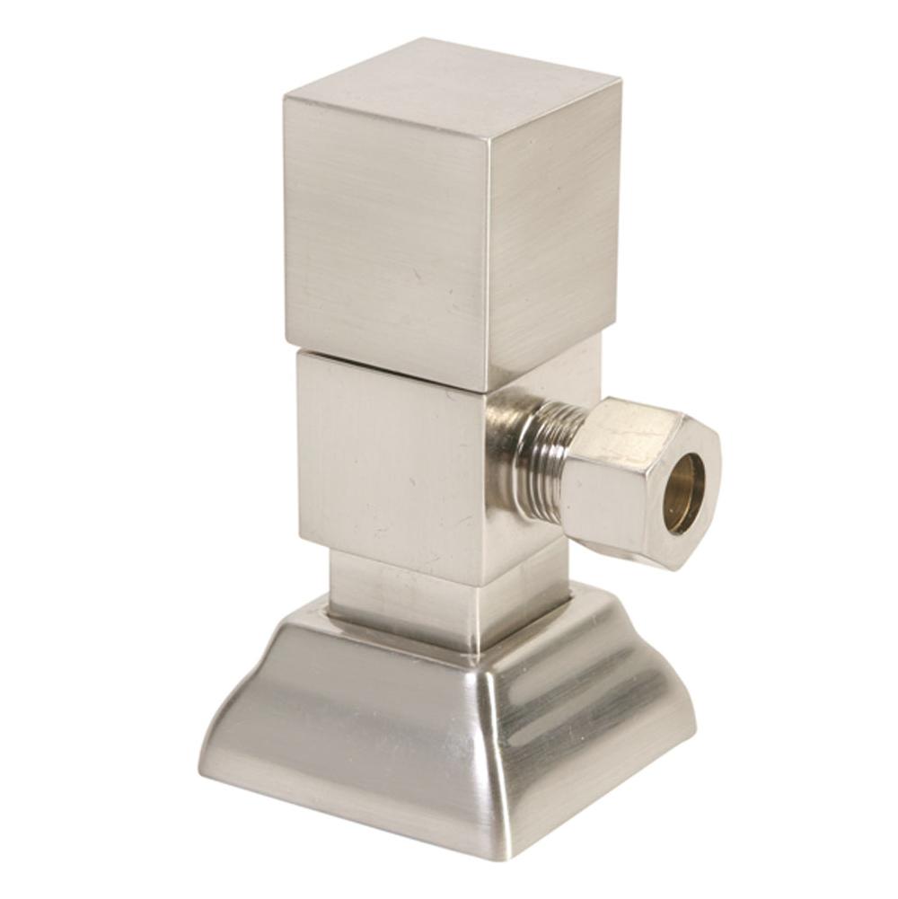 Mountain Plumbing Contemporary Square Handle with 1/4 Turn Ceramic Disc Cartridge Valve - Lead Free - Angle (1/2'' Compression)