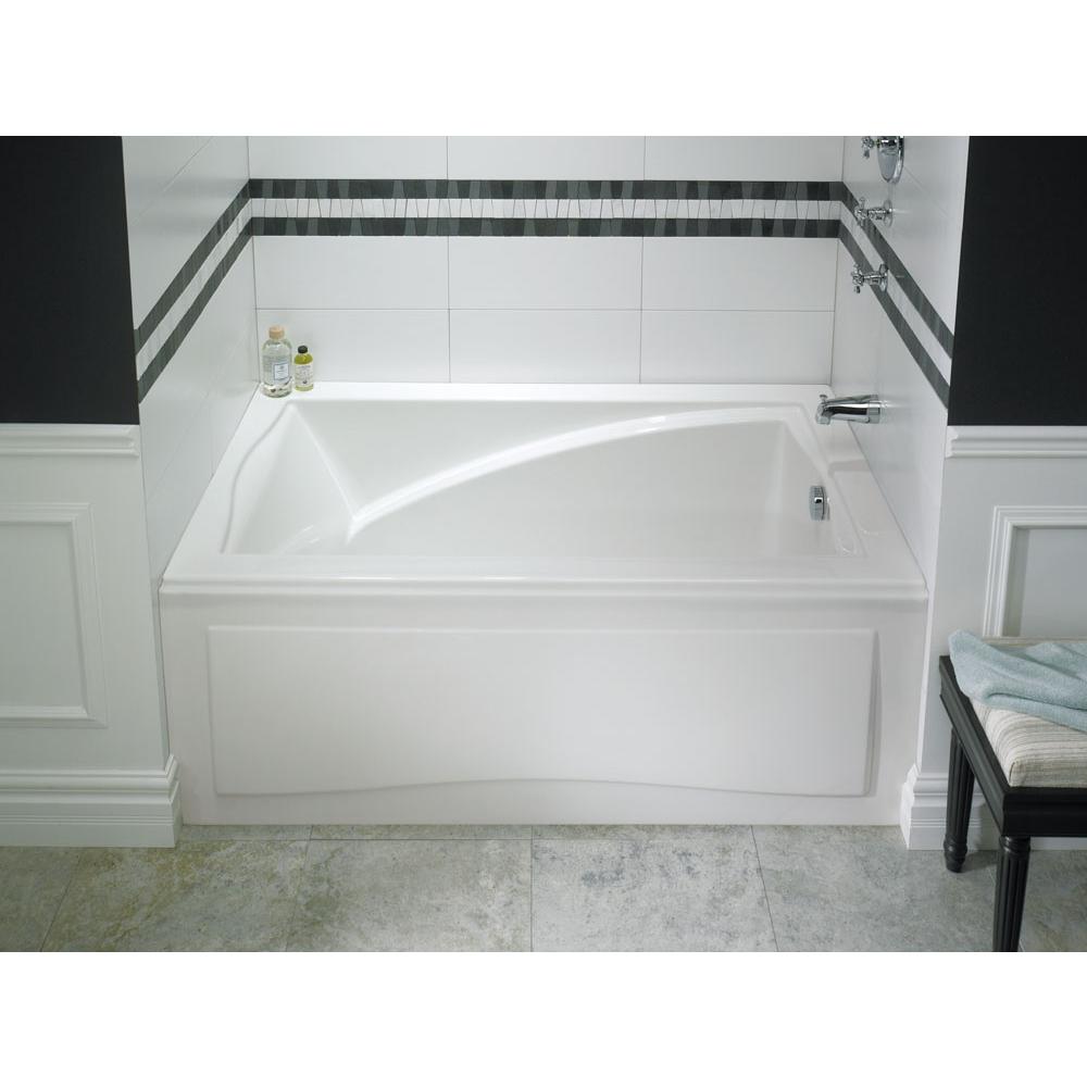 Neptune DELIGHT bathtub 36x60 with Tiling Flange, Right drain, Whirlpool/Activ-Air, Black