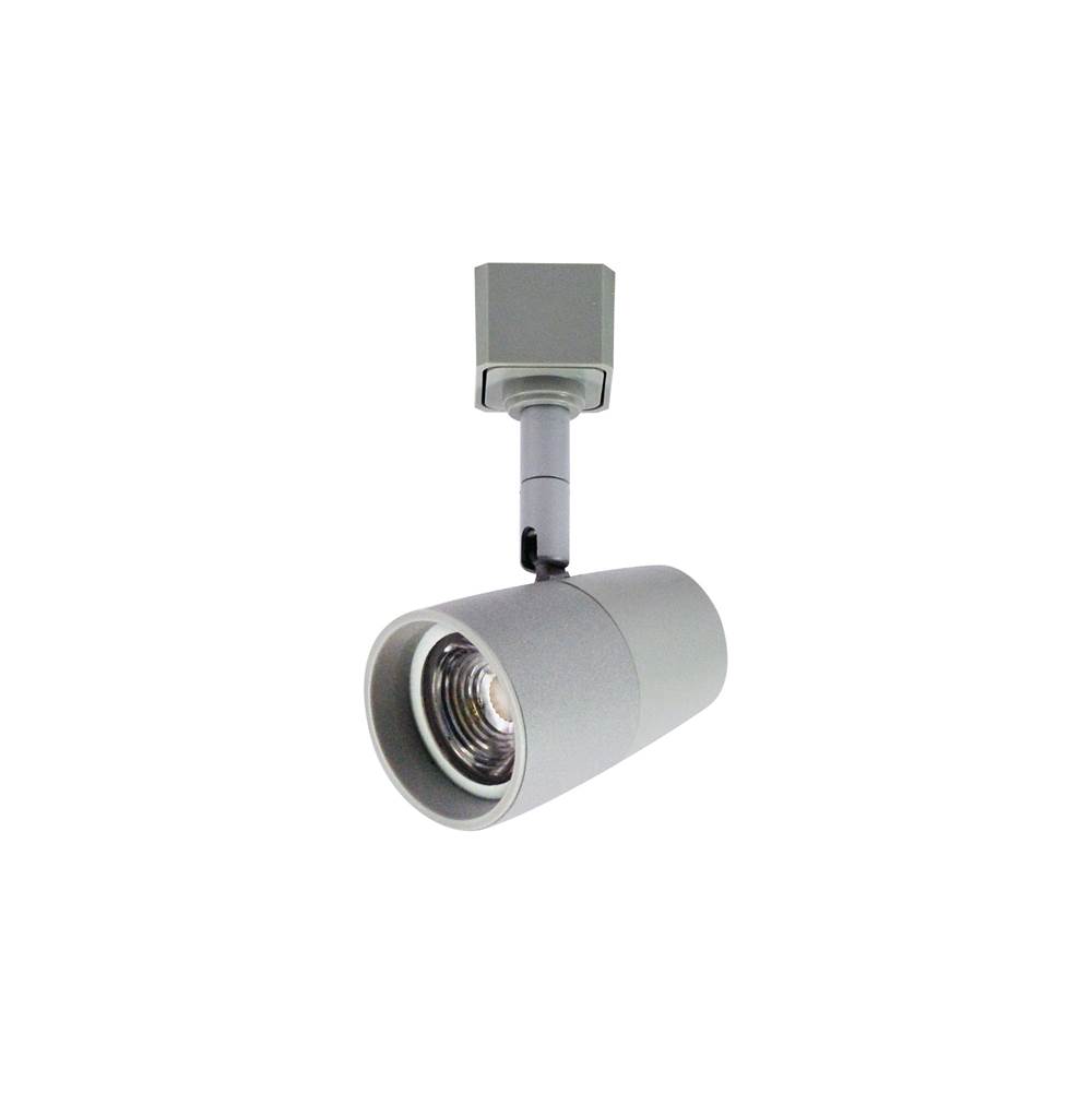 Nora Lighting MAC LED Track Head, 700lm, 10W, 40K, 90Plus CRI, Spot/Flood, Silver, J-Style