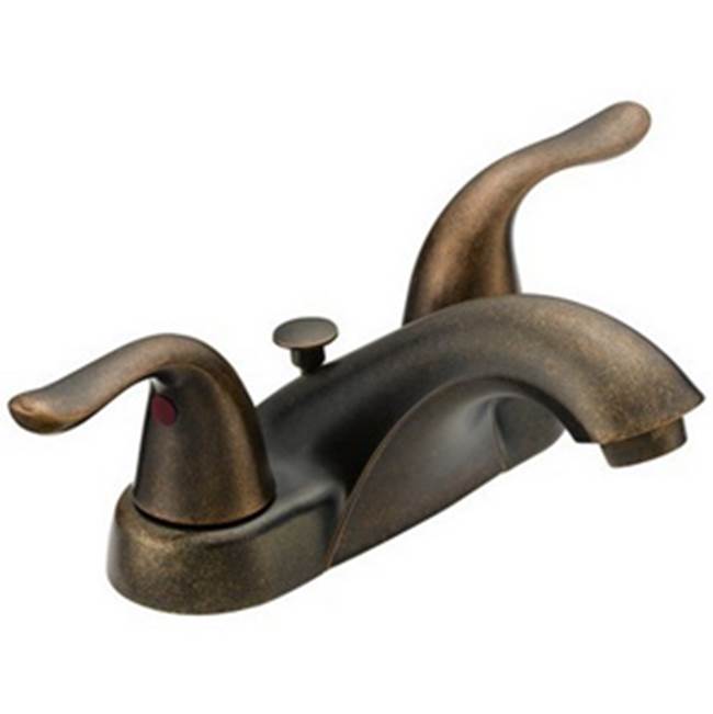 OmniPro 2 Handle Decorative 4'' Lav Fct, Metal Lever Handles, Ceramic Cart, Metal Pop Up, Oil Rubbed Bronze