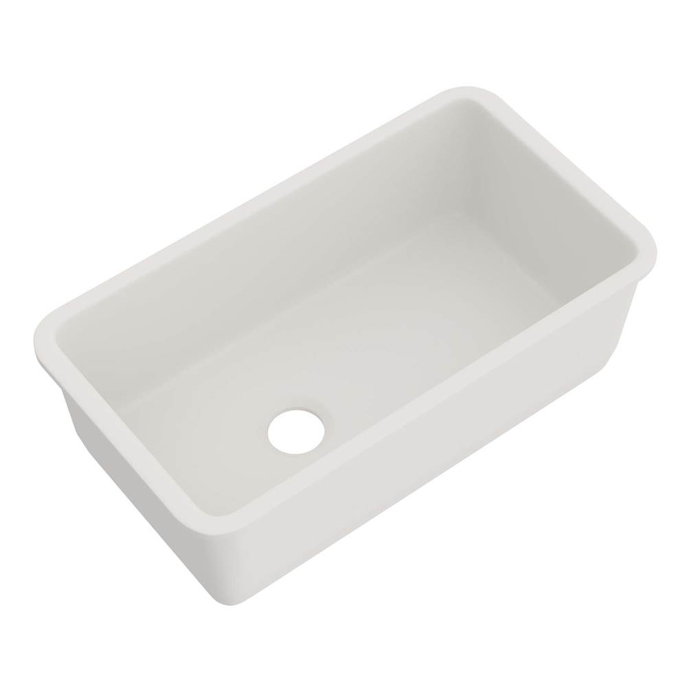 Rohl Allia™ 34'' Fireclay Single Bowl Undermount Kitchen Sink
