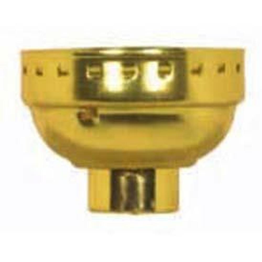 Satco Polished Nickel Solid Brass Cap 1/8 LSS