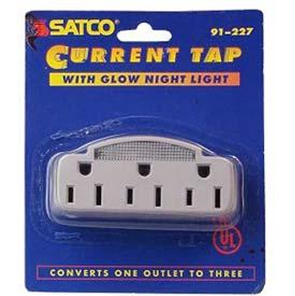 Satco 3 Grounded Outlet current Tap