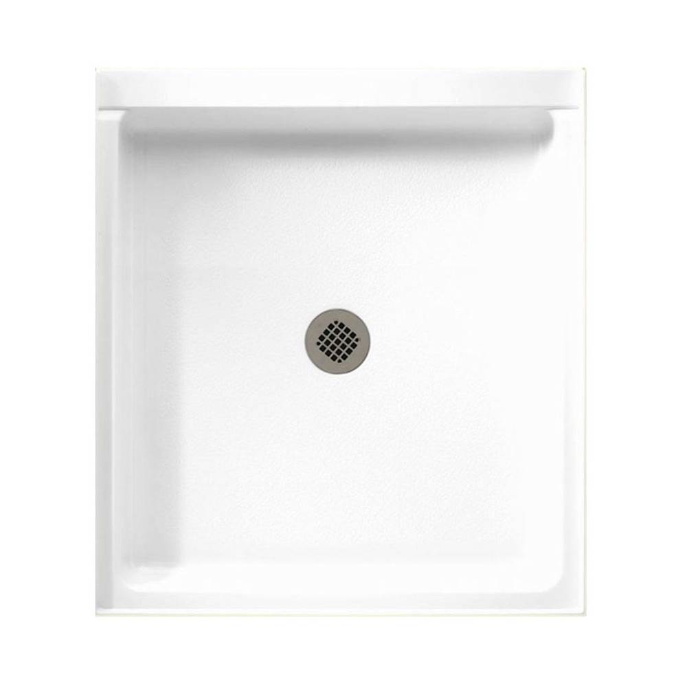 Swan SS-4236 42 x 36 Swanstone Alcove Shower Pan with Center Drain in White