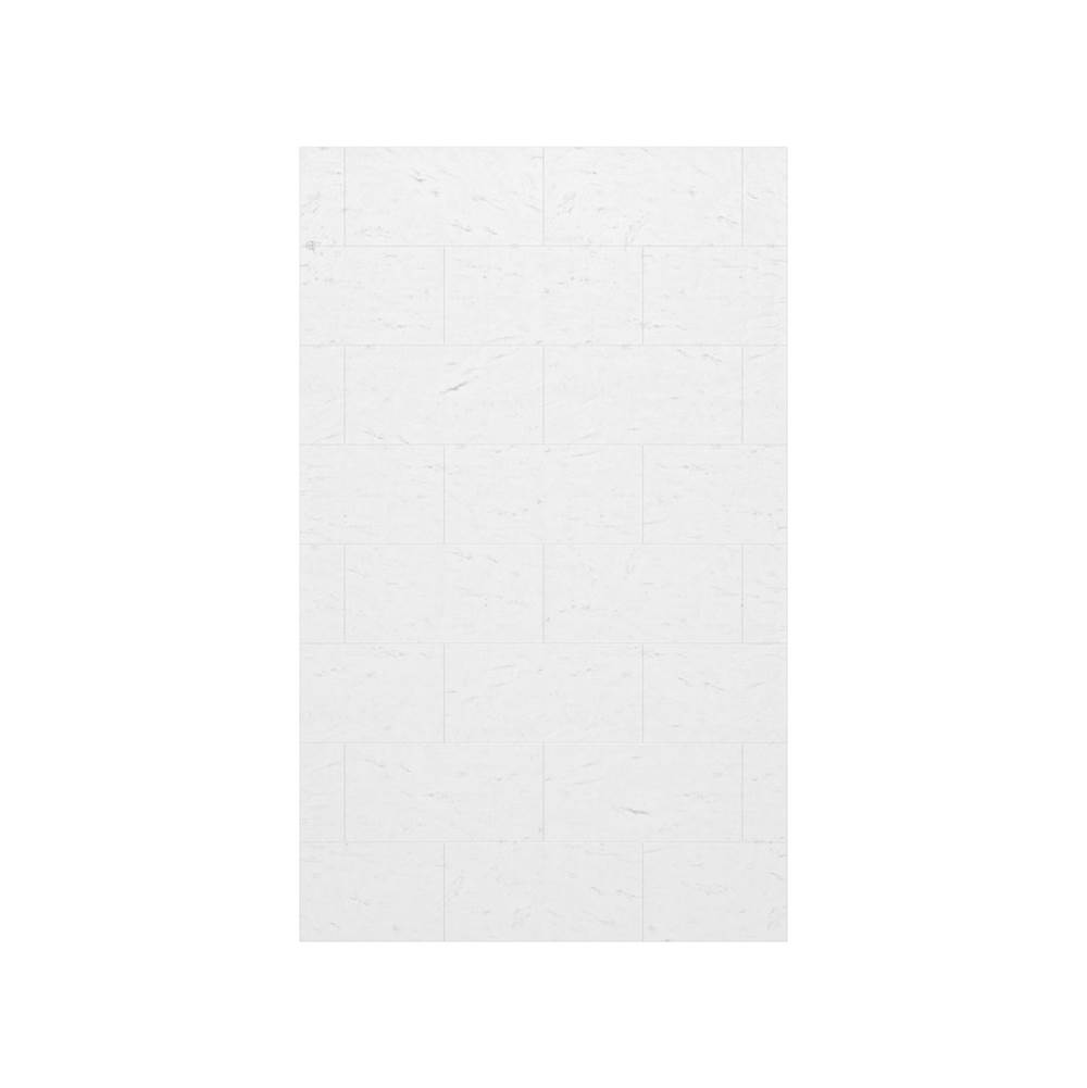 Swan TSMK-7232-1 32 x 72 Swanstone® Traditional Subway Tile Glue up Bathtub and Shower Single Wall Panel in Carrara