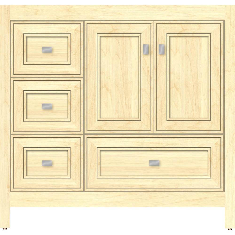 Strasser Woodenworks 36 X 21 X 34.5 Alki Essence Vanity Deco Miter Nat Maple Lh