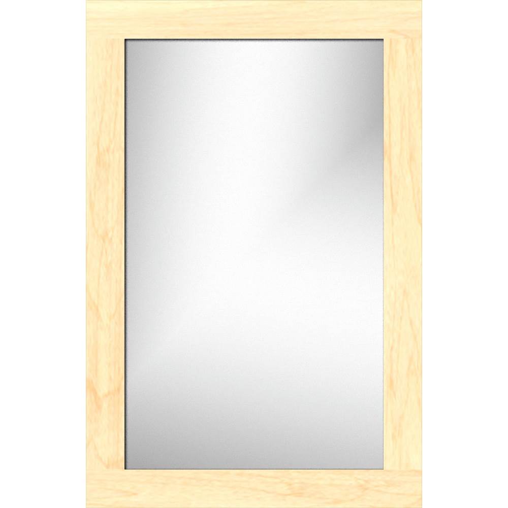 Strasser Woodenworks 19.5 X .75 X 29.5 Framed Mirror Non-Bev Square Nat Maple