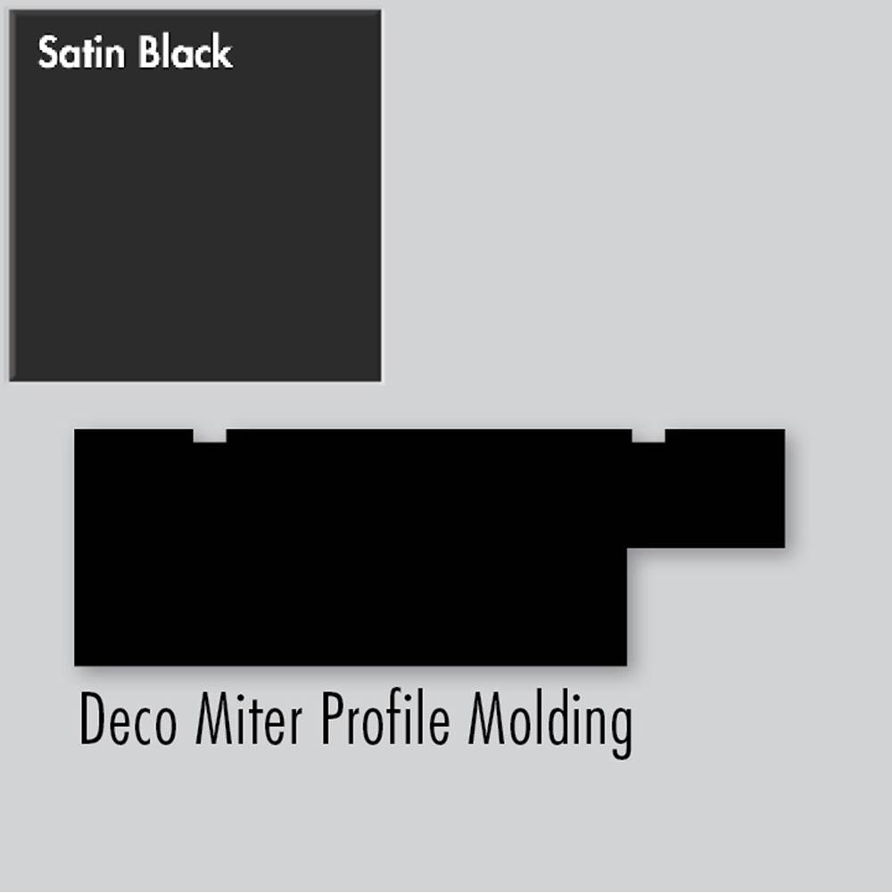 Strasser Woodenworks 2.25 X .75 X 72 Molding Deco Miter Sat Black