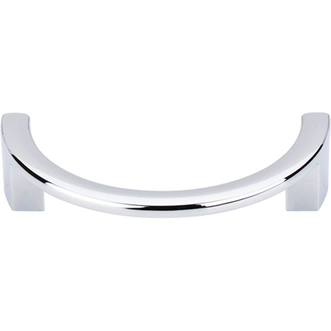 Top Knobs Half Circle Open Pull 3 1/2 Inch (c-c) Polished Chrome