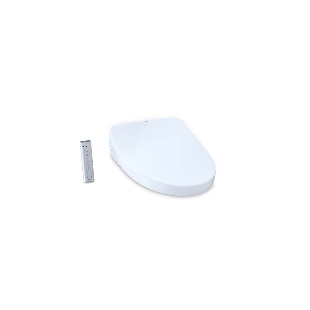 TOTO Toto® S550E Washlet®+ And Auto Flush Ready Electronic Bidet Toilet Seat With Ewater+® Bowl And Wand Cleaning And Auto Open And Close Contemporary Lid, Elongated, Cotton White
