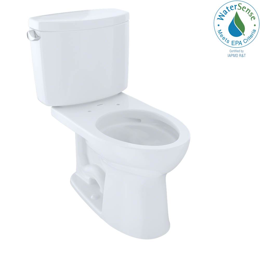 TOTO Toto® Drake® II Two-Piece Elongated 1.28 Gpf Universal Height Toilet With Cefiontect, Cotton White